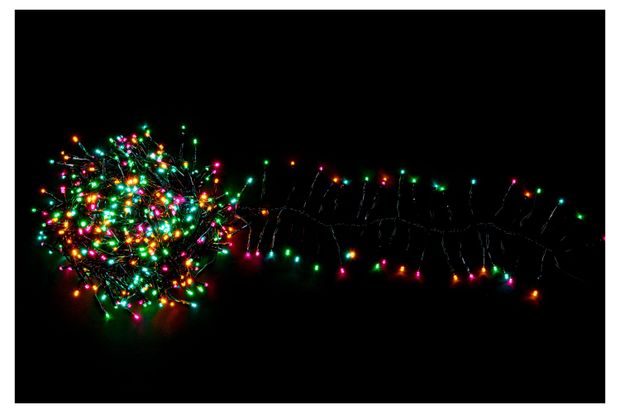 Гирлянда электрическая Actuel Кластер 1 128 LED мультиколор, 12 м