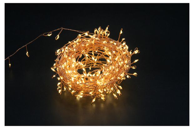 Гирлянда электрическая Actuel Кластер Снежинки 1080 LED теплый белый, 30 м