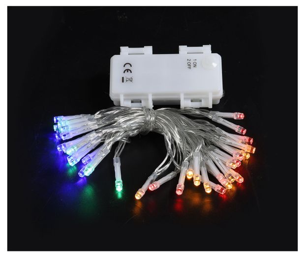 фото Гирлянда электрическая actuel на батарейках 40 led мультиколор, 3,9 м