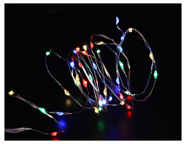 Гирлянда электрическая Actuel на батарейках 20 LED мультиколор, 0,95 м