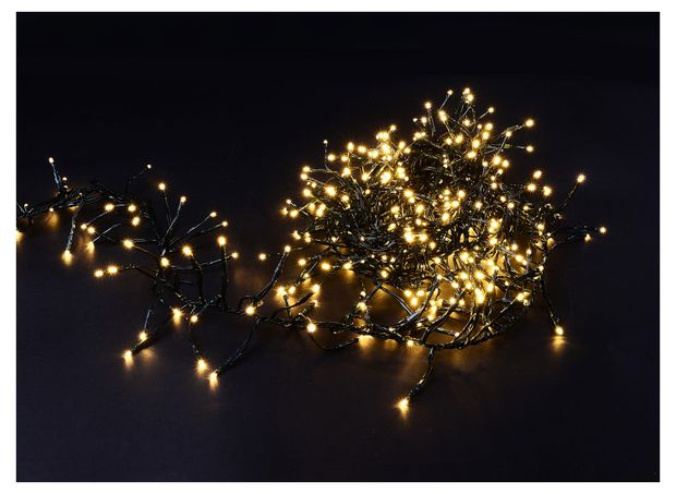 Гирлянда электрическая Actuel Кластер 600 LED теплый белый, 5 м