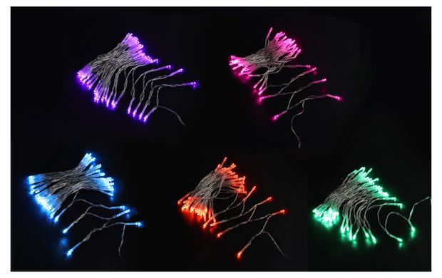 фото Гирлянда электрическая actuel на батарейках 50 led 4,9 м, 1 шт в ассортименте