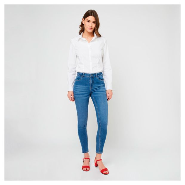 Джинсы женские InExtenso скинни синие, р 26/36-38/48