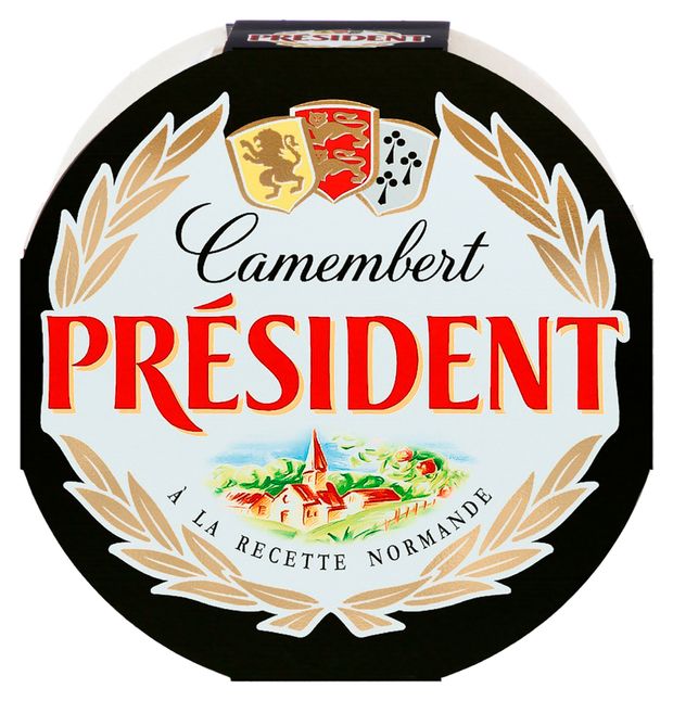 Сыр мягкий Камамбер President с белой плесенью 45 БЗМЖ 125 г 250₽