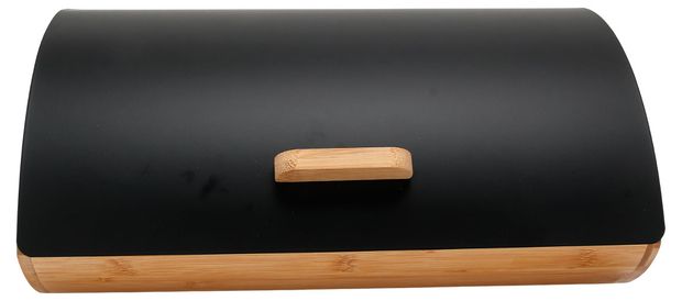 Хлебница металлическая Actuel черная, 35,5х24х15,7 см