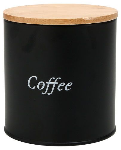 Банка металлическая для кофе Actuel черная, 600 мл