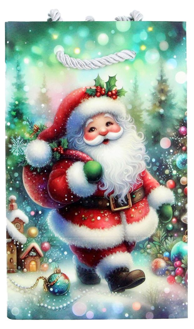 Пакет подарочный ArteNuevo бумажный 11х18х10 см, 1 шт в ассортименте