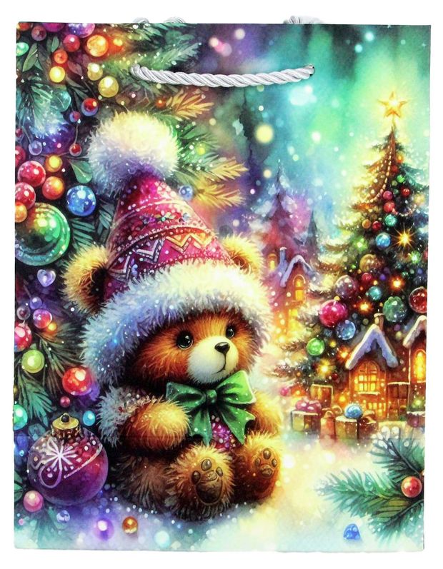 Пакет подарочный ArteNuevo бумажный 18х23х10 см 1 шт в ассортименте 105₽