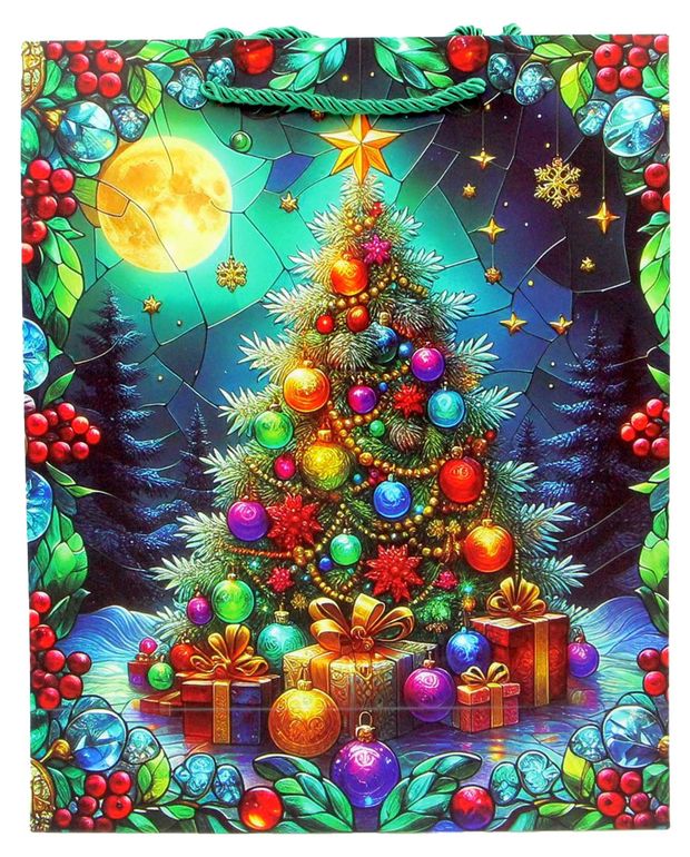 Пакет подарочный ArteNuevo бумажный 26х32х10 см, 1 шт в ассортименте