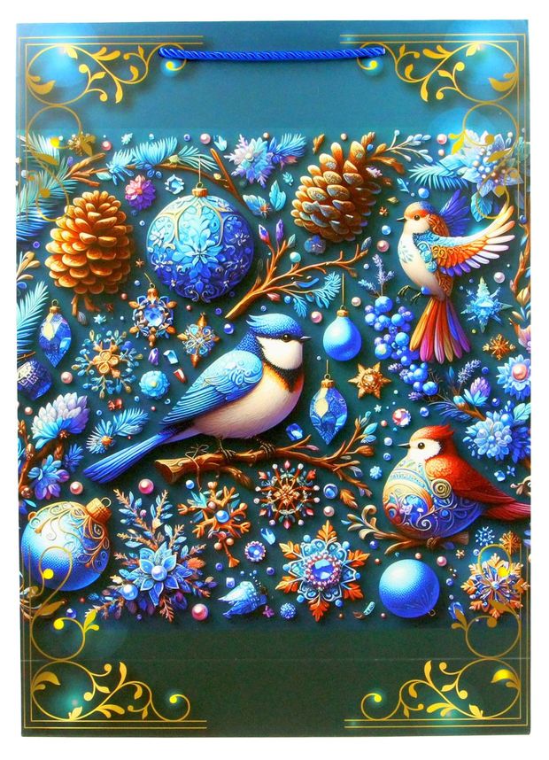 Пакет подарочный ArteNuevo бумажный 33х46х10 см 1 шт в ассортименте 155₽