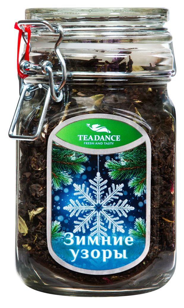 Чай черный Teadance Зимние узоры с добавлением натуральных ягод и цветов, 130 г