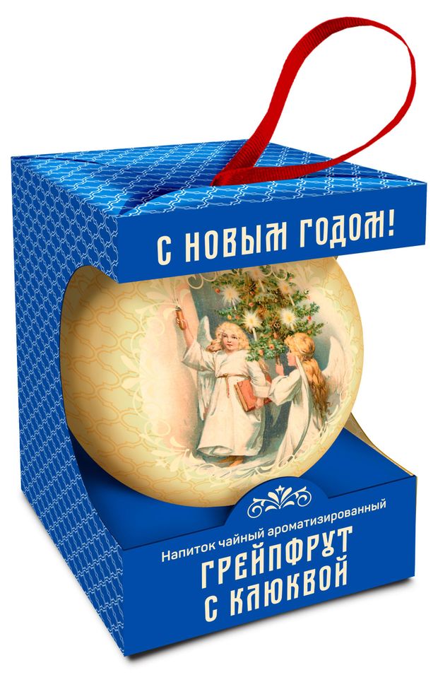 Чайный напиток TEACO Новогодний шар Грейпфрукт с клюквой, 20 г