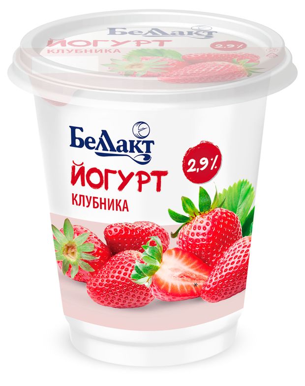 Йогурт Беллакт с наполнителем клубника 29 БЗМЖ Беларусь 380 г 120₽