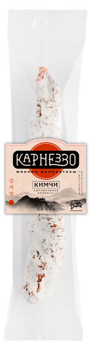 Колбаса сыровяленая Карнеззо со вкусом Кимчи и белой плесенью, 100 г