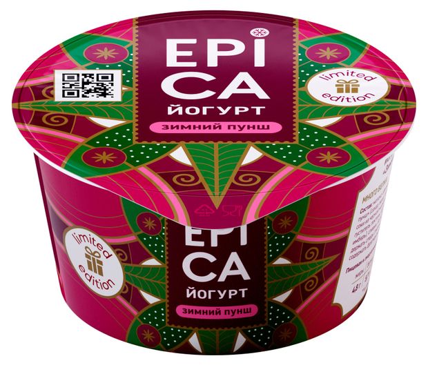 Йогурт густой EPICA Зимний пунш 48 БЗМЖ 130 г 59₽