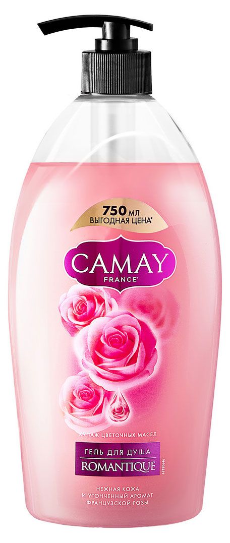 Гель для душа Camay Romantique Французская Роза, 750 мл
