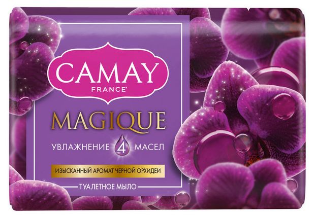 Мыло туалетное Camay с ароматом черной орхидеи, 85 г