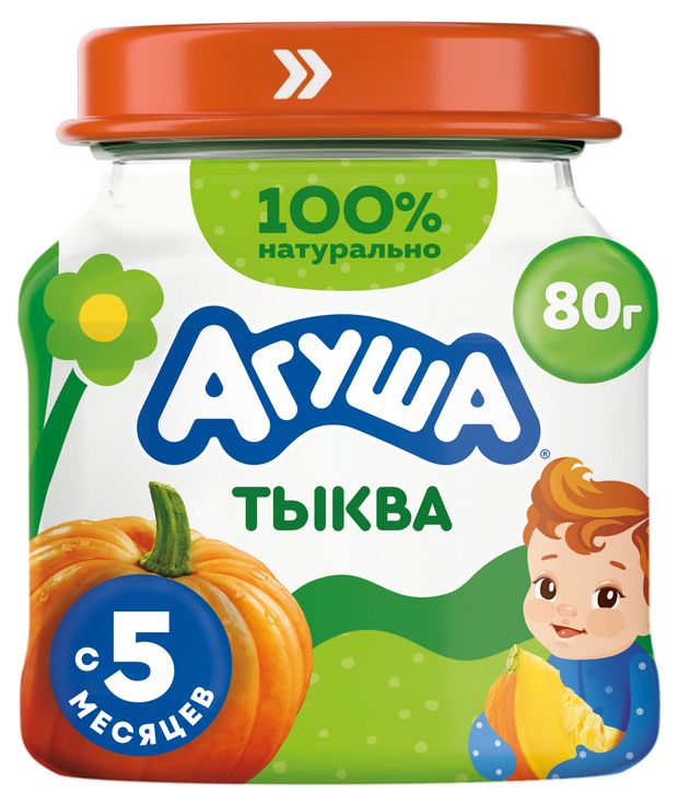 Пюре Агуша Первая ложка тыква с 5 мес 80 г 60₽