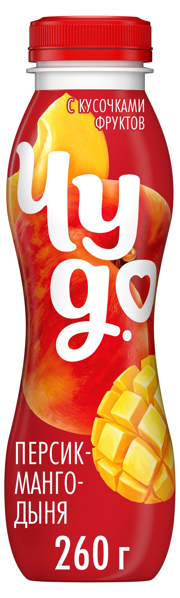 Йогурт питьевой Чудо Персик-Манго-Дыня 1,9%, 260 г