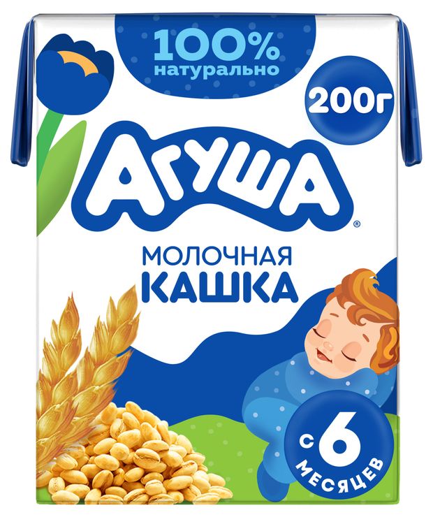 Каша молочная Агуша пшеничная Засыпай-ка 18 190 мл 50₽
