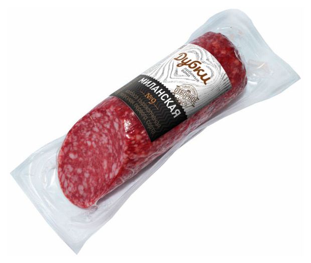 Колбаса сырокопченая Дубки Миланская, 200 г