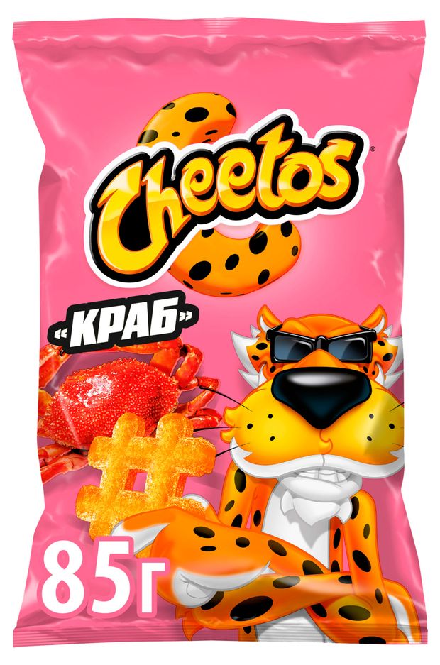 Снеки кукурузные Cheetos Краб 85 г 100₽