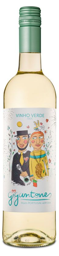 Вино Gigantones Vinho Verde белое полусухое Португалия, 0,75 л