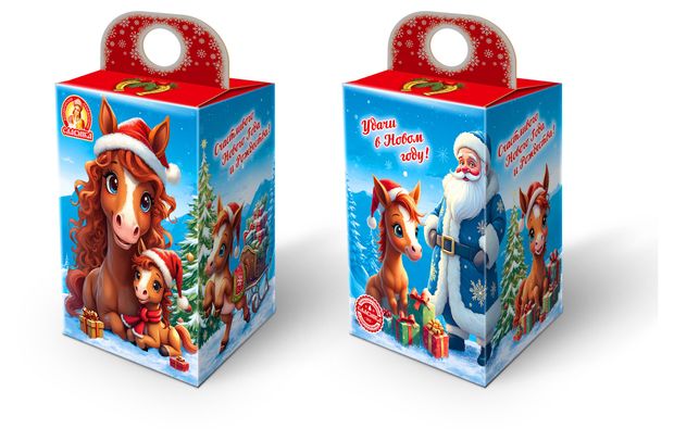 Подарок новогодний сладкий Славянка Настоящий подарок, 481 г