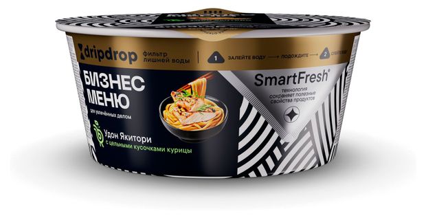 Лапша быстрого приготовления Бизнес меню Удон Якитори с кусочками курицы, 110 г