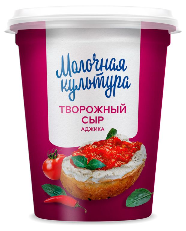 Сыр творожный Молочная культура Аджика 60 БЗМЖ 130 г 110₽