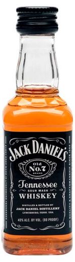 Виски Jack Daniel's Tennessee зерновой США, 0,05 л
