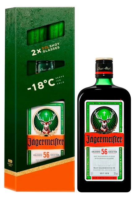 Ликер Jagermeister травяной с шотом Германия 175 л 5000₽