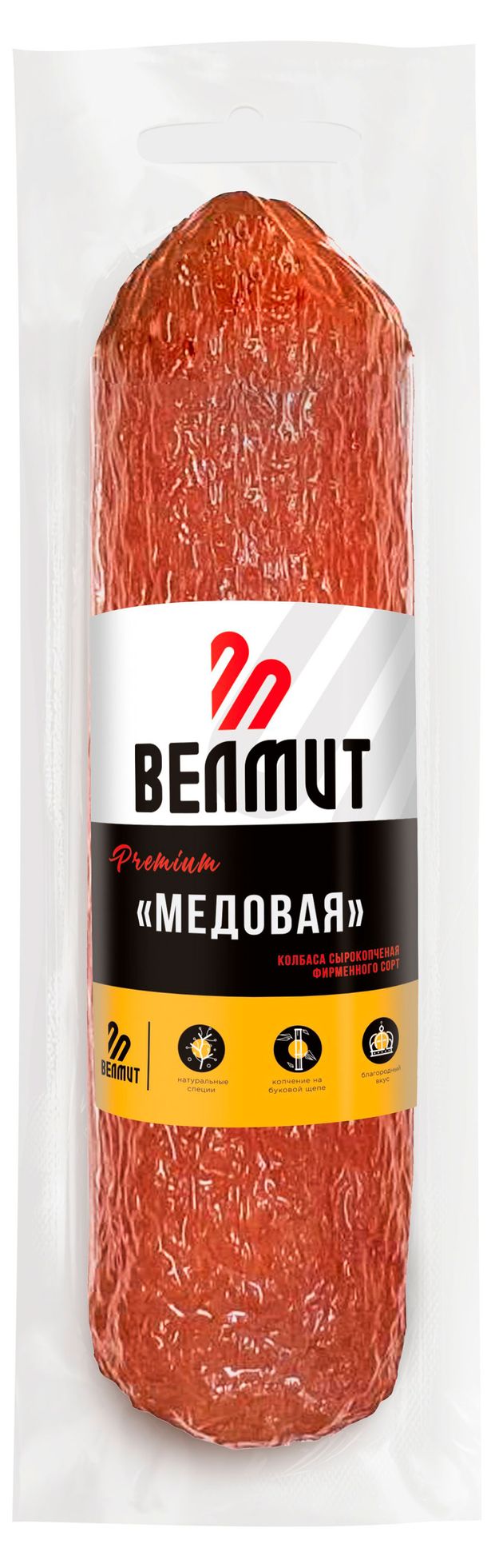 Колбаса сырокопченая Велмит Медовая, ~ 400 г