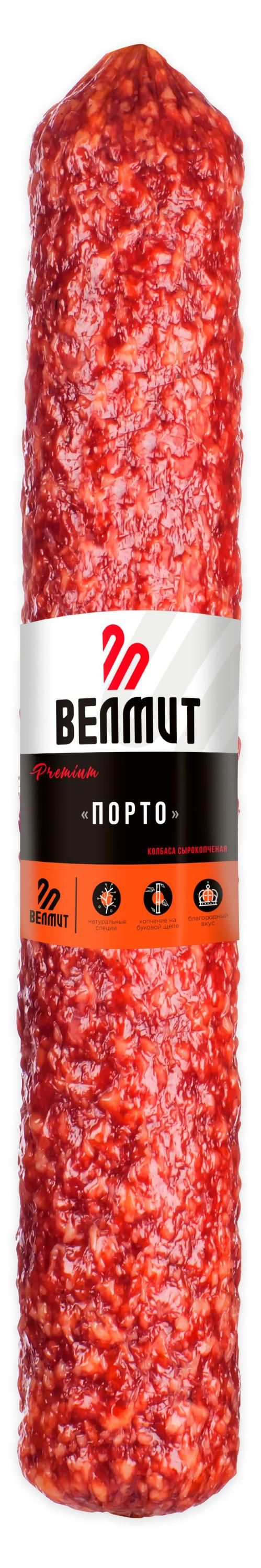 Колбаса сырокопченая Велмит Порто, ~ 400 г