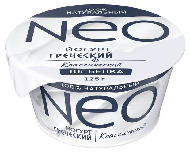 Йогурт греческий Neo Натуральный 2% БЗМЖ, 125 г