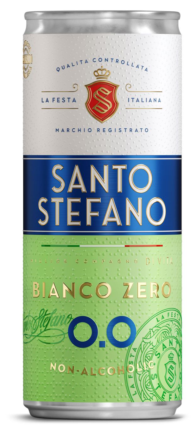 Напиток винный игристый безалкогольный Santo Stefano белый полусладкий Россия, 0,25 л