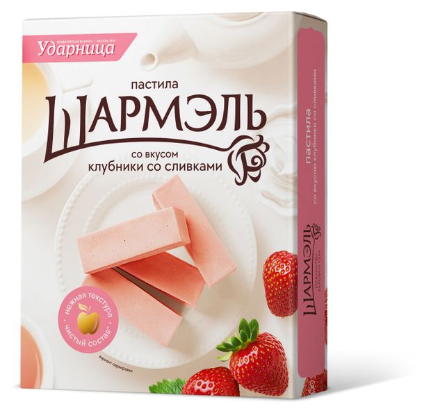 Пастила Шармэль клубника со сливками, 221 г