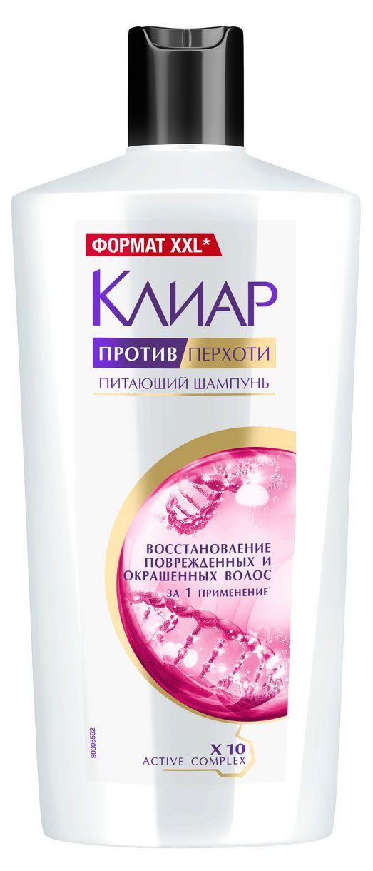 Шампунь против перхоти Клиар Восстановление поврежденных и окрашенных волос, 650 мл