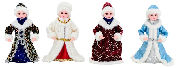 Фигурка декоративная Снегурочка 30 см, 1 шт в ассортименте