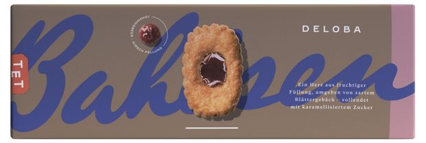 Печенье слоеное Bahlsen с красной смородиной, 100 г