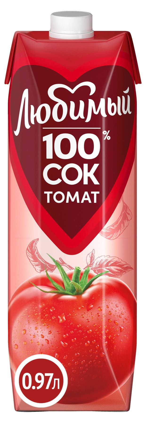 Сок томатный Любимый с мякотью, 970 мл