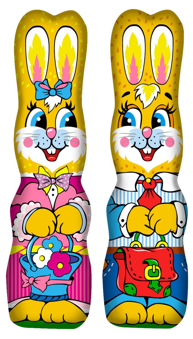 Кондитерское изделие из шоколадной глазури Шоколадный Мир Кролик, 40 г