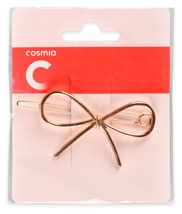 Заколка для волос Cosmia Бант бежевый, 1 шт