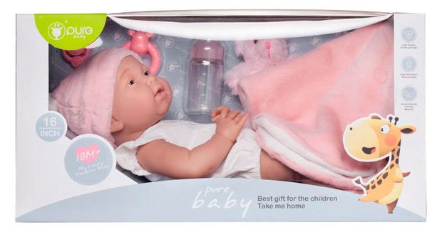 Кукла Pure Baby Пупс в белом боди 2000₽