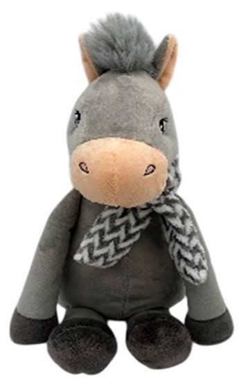 Игрушка мягкая ONE TWO FUN Лошадка в шарфе 30 см, 1 шт в ассортименте