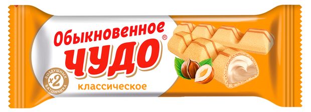 Батончик вафельный Славянка Обыкновенное чудо классическое, 40 г