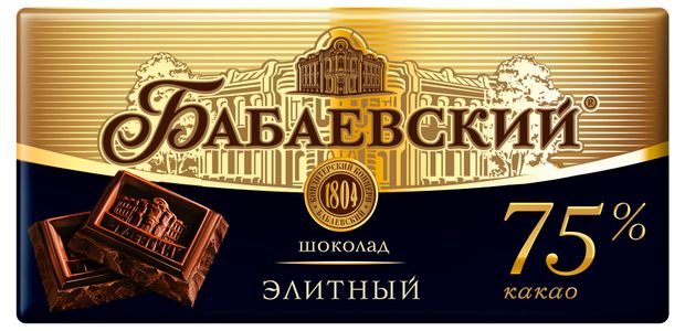 Шоколад горький Бабаевский Элитный 75%, 150 г