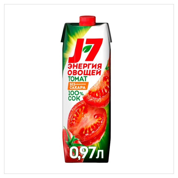 Сок томатный J7 с солью, 970 мл
