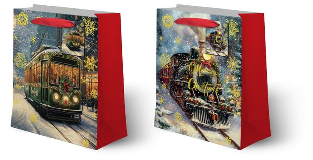 Пакет подарочный Транспорт 12х155х68 см в ассортименте 45₽