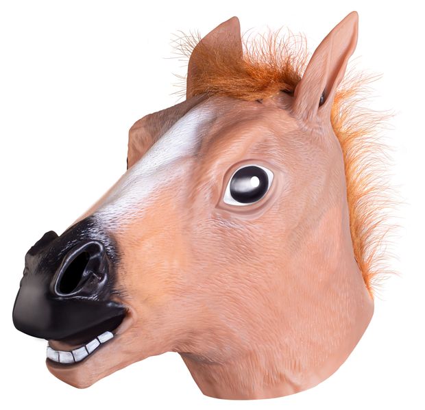 Маска карнавальная Partymania Лошадь на голову, 1 шт
